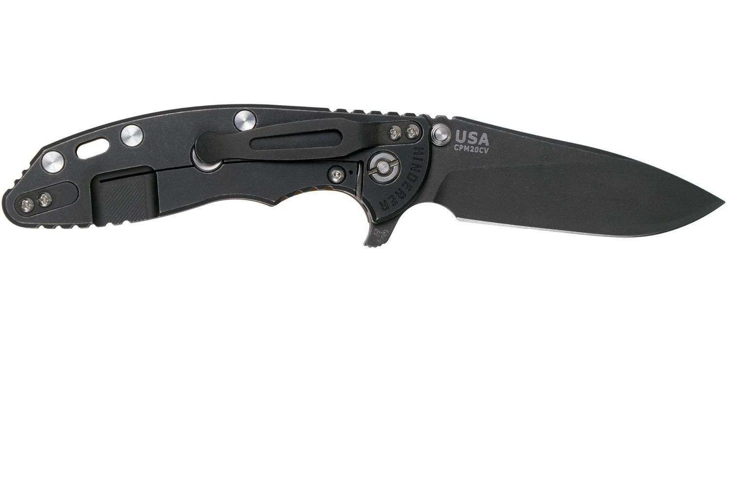 Rick Hinderer XM18 3,5” Slicer CPM 20CV Battle Black DLC, Coyote Brown G10, Navaja 4 Rick Hinderer XM18 3,5” Slicer CPM 20CV Battle Black DLC, Coyote Brown G10, Navaja - Imagen 2