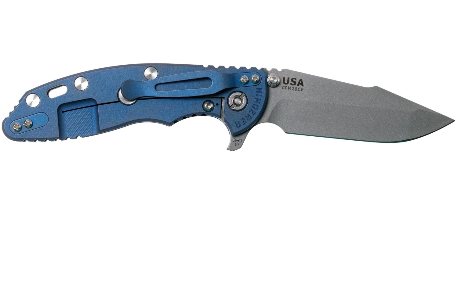 Rick Hinderer XM-18 3.5" Skinny Harpoon Spanto Battle Blue, Blue-Black G10 Navaja 4 Rick Hinderer XM-18 3.5" Skinny Harpoon Spanto Battle Blue, Blue-Black G10 Navaja - Imagen 2