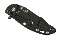 Rick Hinderer XM-18 3.5” Skinny Harpoon Spanto, Battle Black, Blue Black G10, Navaja -Knives And Tools Comercio HRK XM1835 SHP BBL L 04 hinderer