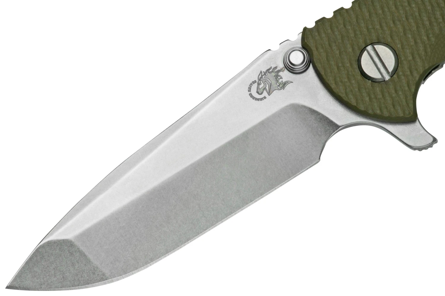 Rick Hinderer XM-18 3.5" Spanto S45VN Stonewash, OD Green G10, CPM S45VN Navaja 5 Rick Hinderer XM-18 3.5" Spanto S45VN Stonewash, OD Green G10, CPM S45VN Navaja - Imagen 3