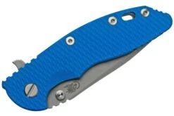 Rick Hinderer XM-18 3.5" Spanto S45VN Working Finish, Blue G10, CPM S45VN Navaja -Knives And Tools Comercio HRK XM1835S45 WFBL 05 rickhinderer