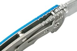 Rick Hinderer XM-18 3.5" Spanto S45VN Working Finish, Blue G10, CPM S45VN Navaja -Knives And Tools Comercio HRK XM1835S45 WFBL 07 rickhinderer