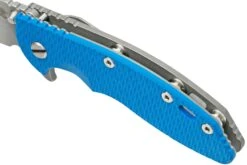 Rick Hinderer XM-18 3.5" Spanto S45VN Working Finish, Blue G10, CPM S45VN Navaja -Knives And Tools Comercio HRK XM1835S45 WFBL 08 rickhinderer