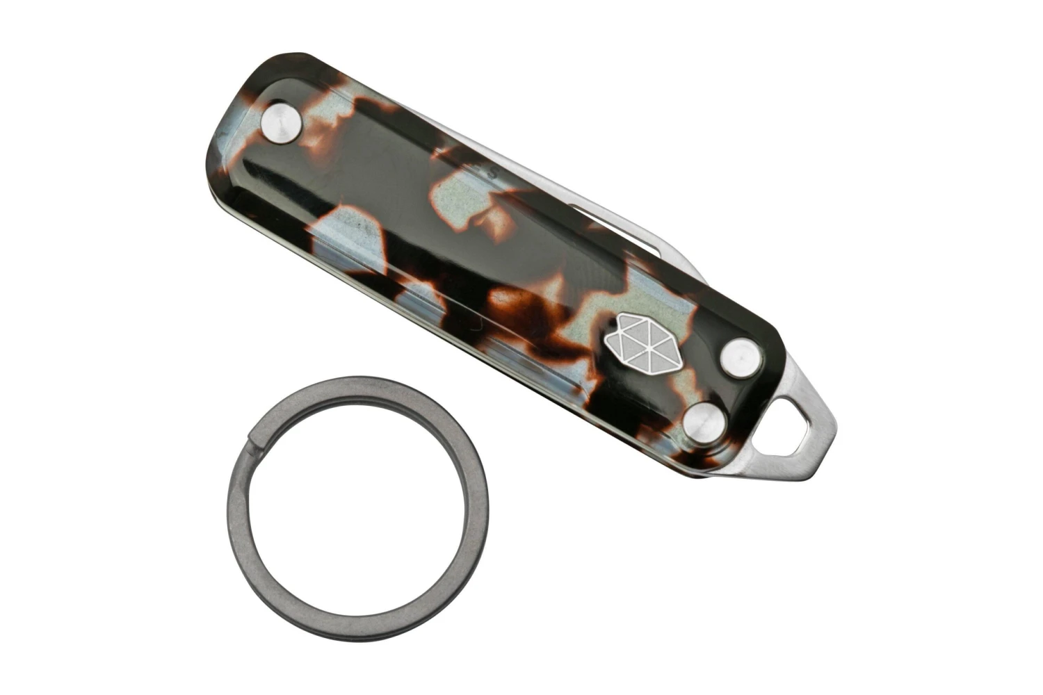 The James Brand The Elko KN117200-00 Blue Steel Tortoise Acetate, Stainless Steel, Navaja 8 The James Brand The Elko KN117200-00 Blue Steel Tortoise Acetate, Stainless Steel, Navaja - Imagen 6