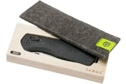 The James Brand The Carter, Black Micarta, Stainless Navaja KN108143-00 -Knives And Tools Comercio JAKN108143 00 08 the james brand