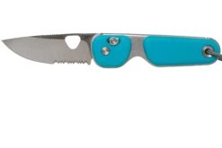 The James Brand The Redstone, Glacier + Satin, Serrated, Navaja