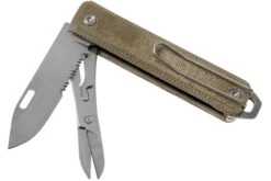 The James Brand Ellis Scissors, Stainless, OD Green, Micarta Navaja -Knives And Tools Comercio JAKN119127 01 02 the james brand