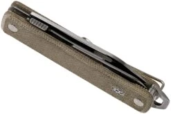 The James Brand Ellis Scissors, Stainless, OD Green, Micarta Navaja -Knives And Tools Comercio JAKN119127 01 04 the james brand