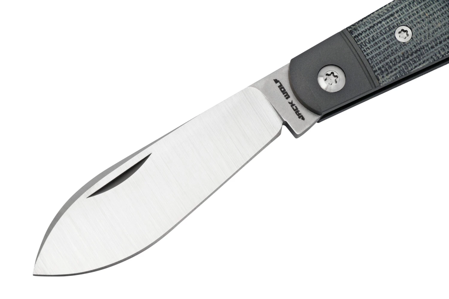 Jack Wolf Low Drag Jack DRAG-01-BLK, Black Canvas Micarta, Navaja Slipjoint 5 Jack Wolf Low Drag Jack DRAG-01-BLK, Black Canvas Micarta, Navaja Slipjoint - Imagen 3