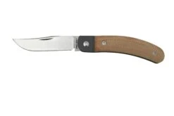 Jack Wolf Javelina Jack, JAVEL-01-NAT, Natural Canvas Micarta Navaja Slipjoint