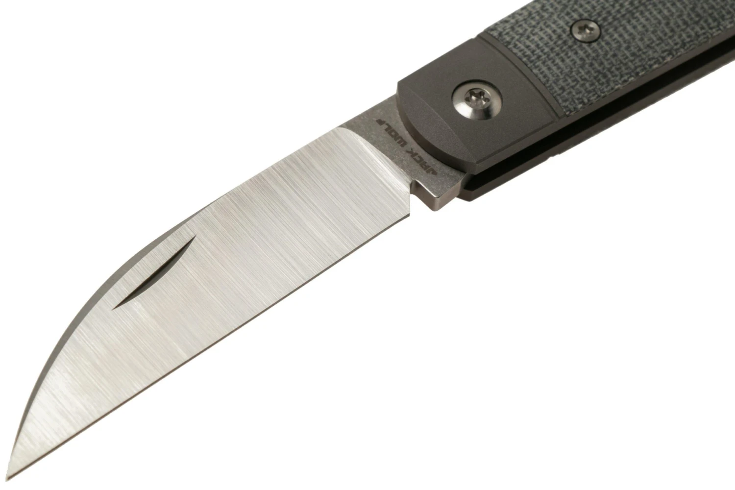 Jack Wolf Laid Back Jack, Black Canvas Micarta LAIDB-01-BLK Navaja Slipjoint 5 Jack Wolf Laid Back Jack, Black Canvas Micarta LAIDB-01-BLK Navaja Slipjoint - Imagen 3