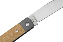 Jack Wolf Venom Jack VEN-01-NAT Canvas Micarta Natural, Navaja Slipjoint -Knives And Tools Comercio JW VEN 01 NAT 05 jackwolf