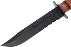 KA-BAR USMC 1218 Parcialmente Dentado Con Mango Y Funda De Cuero -Knives And Tools Comercio KA1218 02 ka bar ka1218 02 1