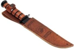 KA-BAR USMC 1218 Parcialmente Dentado Con Mango Y Funda De Cuero -Knives And Tools Comercio KA1218 06 ka bar ka1218 06 1