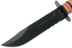 KA-BAR U.S. Army Knife 1219 Cuchillo Fijo, Parcialmente Dentado Con Funda De Cuero -Knives And Tools Comercio KA1219 03 ka bar