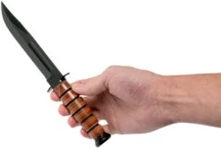 KA-BAR Short 1251, Cuchillo Fijo, Funda De Cuero -Knives And Tools Comercio KA1251 06 ka bar