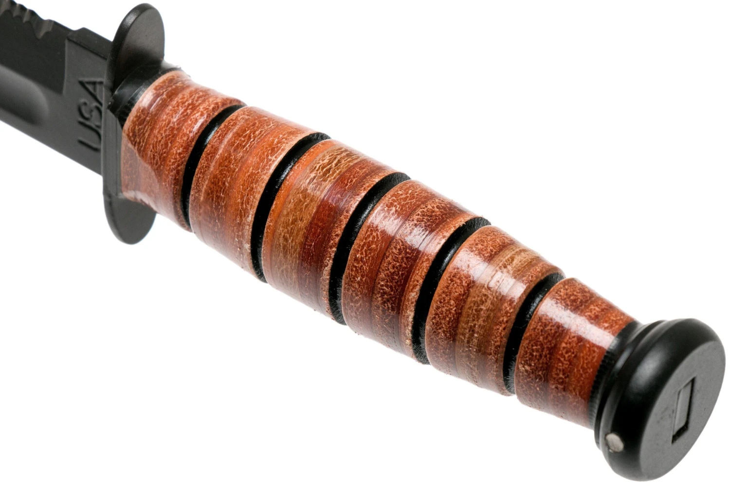 KA-BAR Short 1261 Cuchillo Fijo, Parcialmente Dentado, Funda De Cuero 6 KA-BAR Short 1261 Cuchillo Fijo, Parcialmente Dentado, Funda De Cuero - Imagen 4