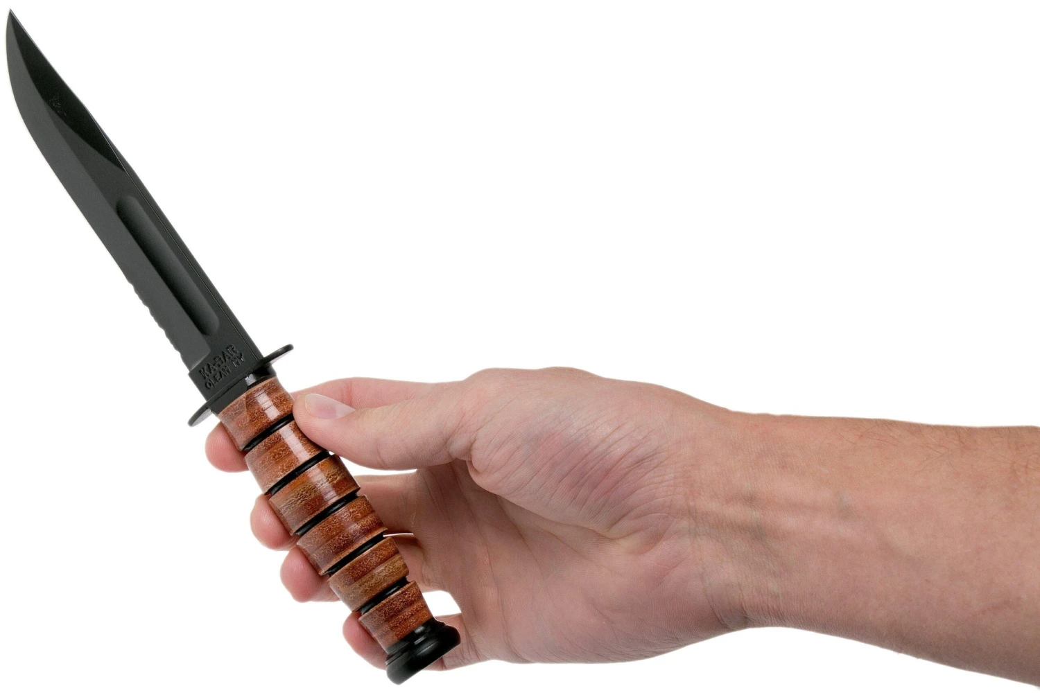 KA-BAR Short 1261 Cuchillo Fijo, Parcialmente Dentado, Funda De Cuero 8 KA-BAR Short 1261 Cuchillo Fijo, Parcialmente Dentado, Funda De Cuero - Imagen 6