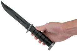KA-BAR D2 Extreme Fighting Knife 1282, Serrated Blade, Kraton Handle, Funda De Plástico -Knives And Tools Comercio KA1282 06 ka bar 1