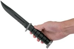 KA-BAR D2 Extreme Fighting Knife 1282, Serrated Blade, Kraton Handle, Funda De Plástico -Knives And Tools Comercio KA1282 06 ka bar