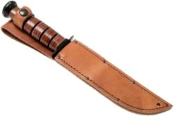 KA-BAR Single Mark 1320 Plain Edge, Cuero, Funda De Cuero -Knives And Tools Comercio KA1320 07 ka bar