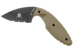 KA-BAR TDI 1477CB Half Serrated Coyote Brown, Cuchillo Fijo