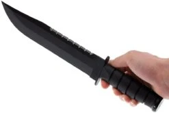 KA-BAR Big Brother 2211 Kraton Parcialmente Dentado, Funda De Cuero -Knives And Tools Comercio KA2211 06 ka bar ka2211 06