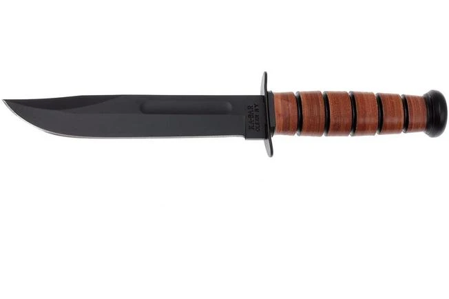 KA-BAR USMC 5017 Borde Liso, Cuero, Funda De Plástico 3 KA-BAR USMC 5017 Borde Liso, Cuero, Funda De Plástico