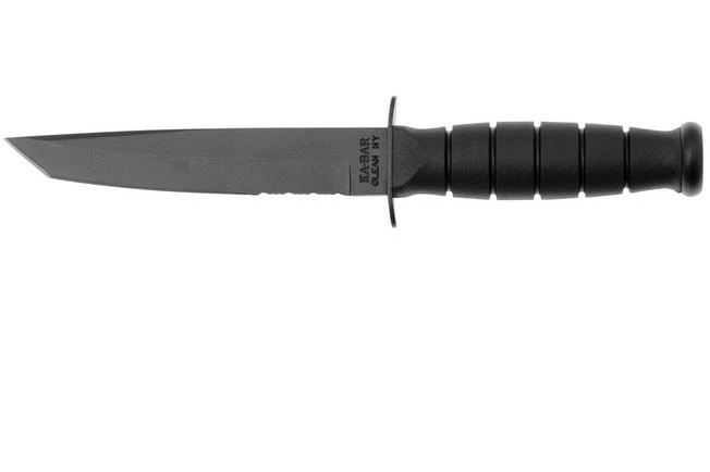KA-BAR 5055 Short Tanto, Serrated Black, Funda De Kydex, Cuchillo Fijo 3 KA-BAR 5055 Short Tanto, Serrated Black, Funda De Kydex, Cuchillo Fijo