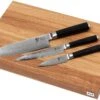 Kai Shun Juego De Cuchillos Classic Tres Unidades, Incluye Tabla De Cortar -Knives And Tools Comercio KADM 0789 01 kai shun kadm 0789 01