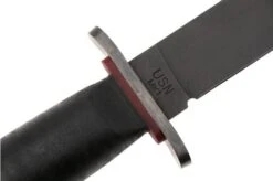 KA-BAR State & Union Mark I Red Spacer USN SU6425MK, Gun Blued 1095CV, Stacked Leather, Cuchillo Fijo -Knives And Tools Comercio KASU6425MK 05 kabar