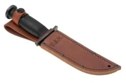 KA-BAR State & Union Mark I Red Spacer USN SU6425MK, Gun Blued 1095CV, Stacked Leather, Cuchillo Fijo -Knives And Tools Comercio KASU6425MK 06 kabar