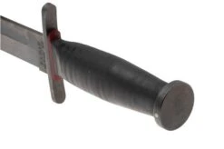 KA-BAR State & Union USN Red Spacer SU6425, Gun Blued 1095CV, Stacked Leather, Cuchillo Fijo -Knives And Tools Comercio KASU6425 04 kabar