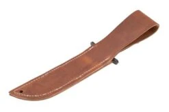 KA-BAR State & Union USN Red Spacer SU6425, Gun Blued 1095CV, Stacked Leather, Cuchillo Fijo -Knives And Tools Comercio KASU6425 07 kabar