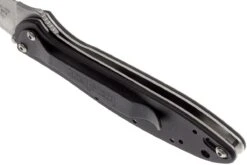 Kershaw Leek 1660SWBLK Stonewashed, Negro -Knives And Tools Comercio KE1660SWBLK 05 kershaw leek ke1660swblk 05