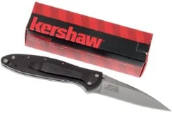 Kershaw Leek 1660SWBLK Stonewashed, Negro -Knives And Tools Comercio KE1660SWBLK 09 kershaw leek ke1660swblk 09