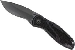 Kershaw 1670GBBLKST Blur Black Parcialmente Dentado -Knives And Tools Comercio KE1670GBBLKST 02 kershaw blur ke1670gbblkst 02