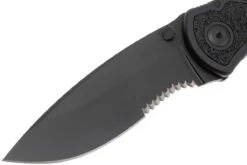 Kershaw 1670GBBLKST Blur Black Parcialmente Dentado -Knives And Tools Comercio KE1670GBBLKST 03 kershaw blur ke1670gbblkst 03