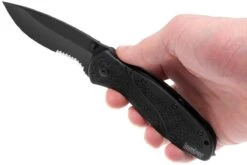 Kershaw 1670GBBLKST Blur Black Parcialmente Dentado -Knives And Tools Comercio KE1670GBBLKST 09 kershaw blur ke1670gbblkst 09