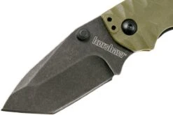 Kershaw Shuffle II 8750TOLBW Tanto, Olive Green -Knives And Tools Comercio KE8750TOLBW 03 kershaw ke8750tolbw 03