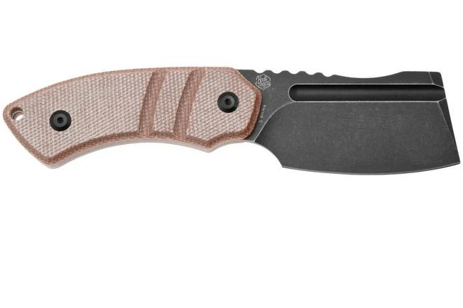 Kansept Korvid S G2030A4 Blackwashed 14C28N, Brown Micarta, Cuchillo Fijo, Diseño De Justin Koch 4 Kansept Korvid S G2030A4 Blackwashed 14C28N, Brown Micarta, Cuchillo Fijo, Diseño De Justin Koch - Imagen 2