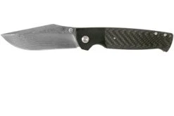 Kansept Shikari K1027A4 Damascus, Titanium Carbon Fibre Navaja, Diseño Morgan Koens