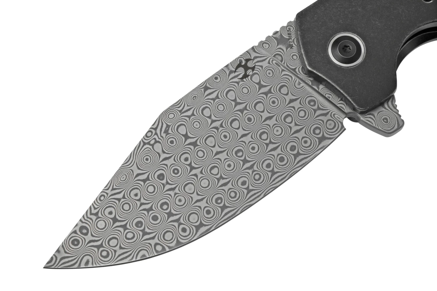 Kansept Entity K1036B3 Damascus, Black Titanium Navaja, Diseño Nalu Knives 5 Kansept Entity K1036B3 Damascus, Black Titanium Navaja, Diseño Nalu Knives - Imagen 3