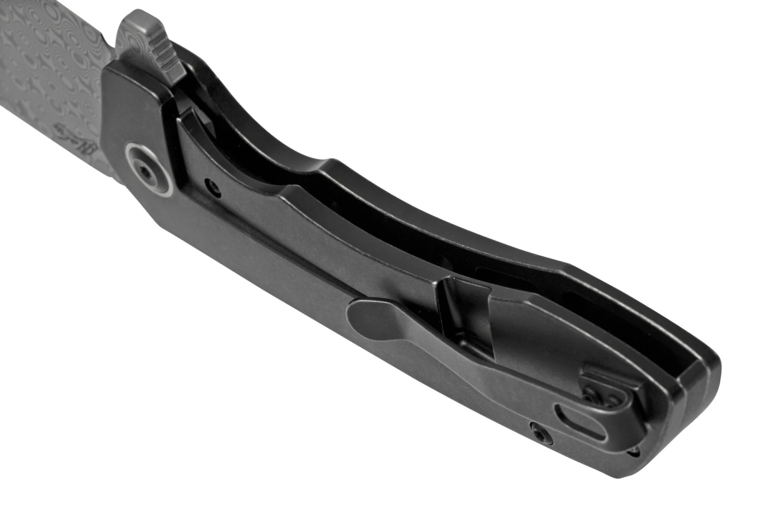 Kansept Entity K1036B3 Damascus, Black Titanium Navaja, Diseño Nalu Knives 6 Kansept Entity K1036B3 Damascus, Black Titanium Navaja, Diseño Nalu Knives - Imagen 4