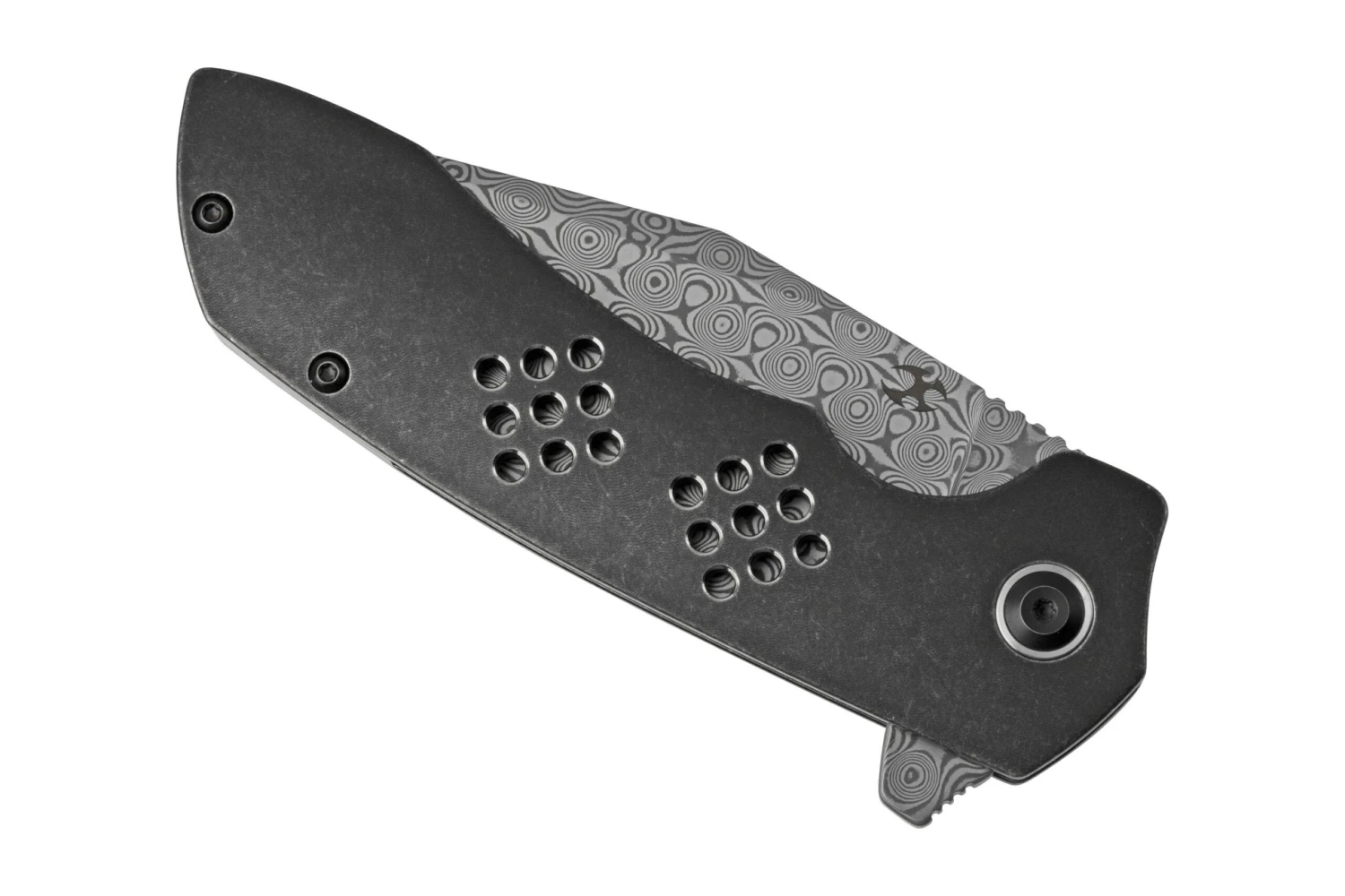 Kansept Entity K1036B3 Damascus, Black Titanium Navaja, Diseño Nalu Knives 8 Kansept Entity K1036B3 Damascus, Black Titanium Navaja, Diseño Nalu Knives - Imagen 6