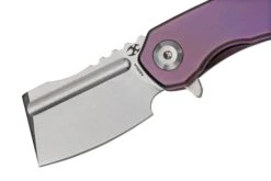 Kansept Mini Korvid K3030A4 Satin CPM-S35VN, Purple Titanium Navaja, Diseño Justin Koch -Knives And Tools Comercio KSK3030A4 03 kansept