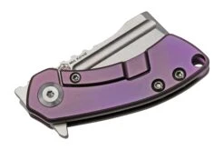 Kansept Mini Korvid K3030A4 Satin CPM-S35VN, Purple Titanium Navaja, Diseño Justin Koch -Knives And Tools Comercio KSK3030A4 04 kansept