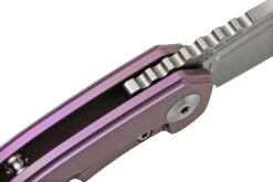 Kansept Mini Korvid K3030A4 Satin CPM-S35VN, Purple Titanium Navaja, Diseño Justin Koch -Knives And Tools Comercio KSK3030A4 06 kansept