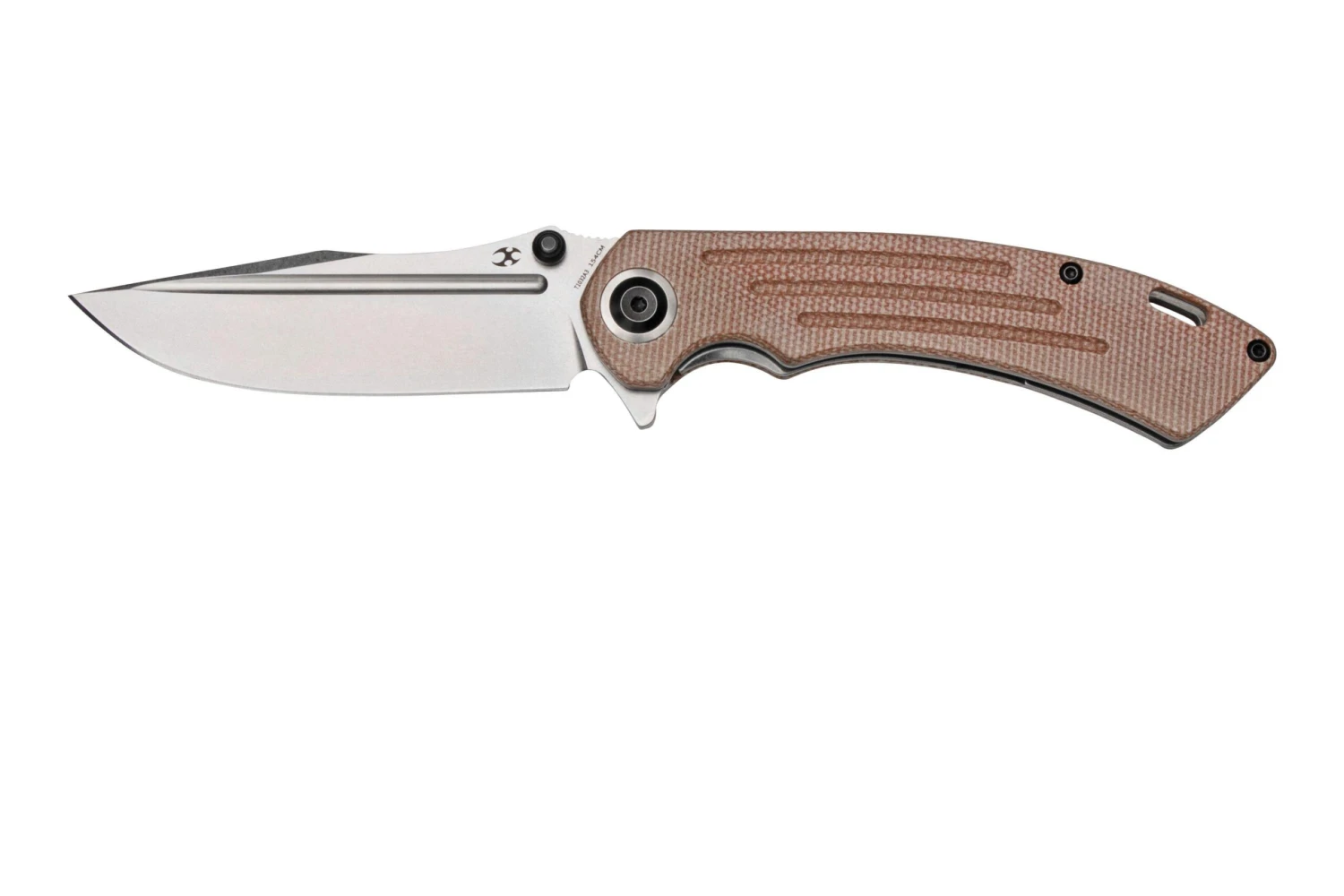 Kansept Pretatout T1032A3 Stonewashed 154CM, Brown Micarta Navaja, Diseño Kmaxrom 3 Kansept Pretatout T1032A3 Stonewashed 154CM, Brown Micarta Navaja, Diseño Kmaxrom