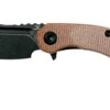 Kansept Mini Korvid T3030A5 Blackwashed, Brown Micarta Navaja, Justin Koch Design -Knives And Tools Comercio KST3030A5 01 kansept
